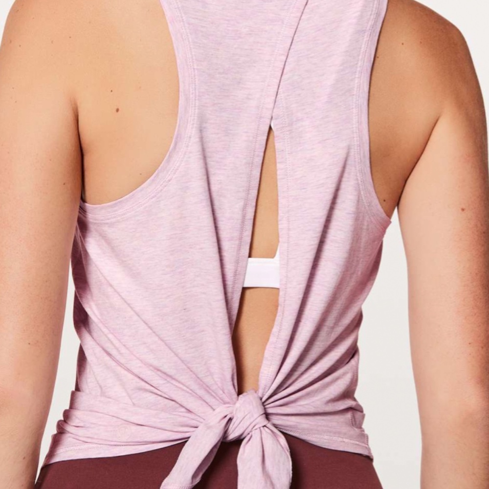 lululemon athletica, All Tied Up Tank, Heathered Petals, size 6